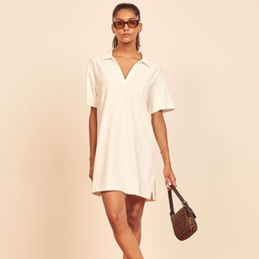 Reformation Sicily Terry Polo Dress